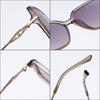 Women's High-End Rhinestone Large Frame Sunglasses with Hollow Zinc Alloy Legs and HD Polarized Lenses