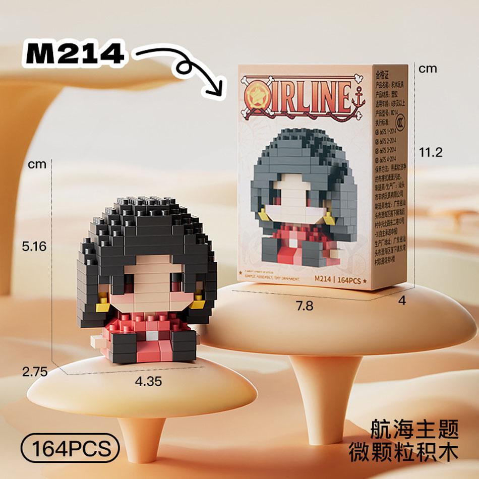*Anime Building Block Chopper Buggy Assembly Micro Building Block Zoro Robin Character Model Mini Bricks Figure Toys For Gift