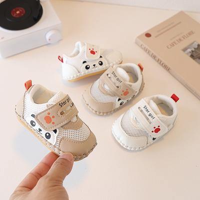 0-1.5 Years Old Soft-Soled Walking Breathable Mesh Shoes for Boys and Girls, 6-9 Months Infant Sandals.