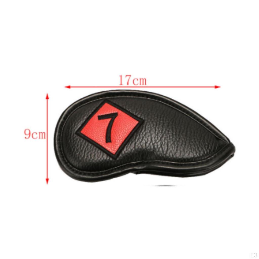 11 Pieces Golf Iron Head Cover Padded Sporting Goods Reinforced for Travel