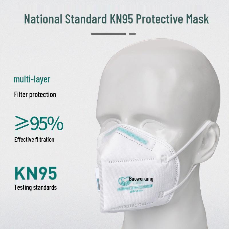 BaoWeiKang 1860V KN95 Mask: Anti-Droplet, Anti-Smog, Anti-Dust, Anti-Pollen Protection