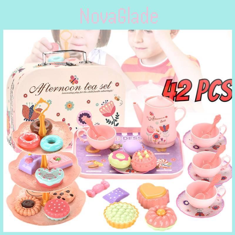 Delightful Pretend Play Kitchen Set With Realistic Food And Dessert Accessories Gift Box