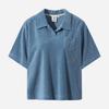DOD Terry Up Collared T-Shirt For Women (L.Skyblue)