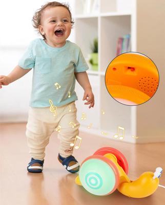 Zatahovací provázek Kreslený šnek Hračka pro domácí mazlíčky Dítě Naučte se plazit a tahat Hračky pro děti pro rané vzdělávání Hračky pro miminko Batole