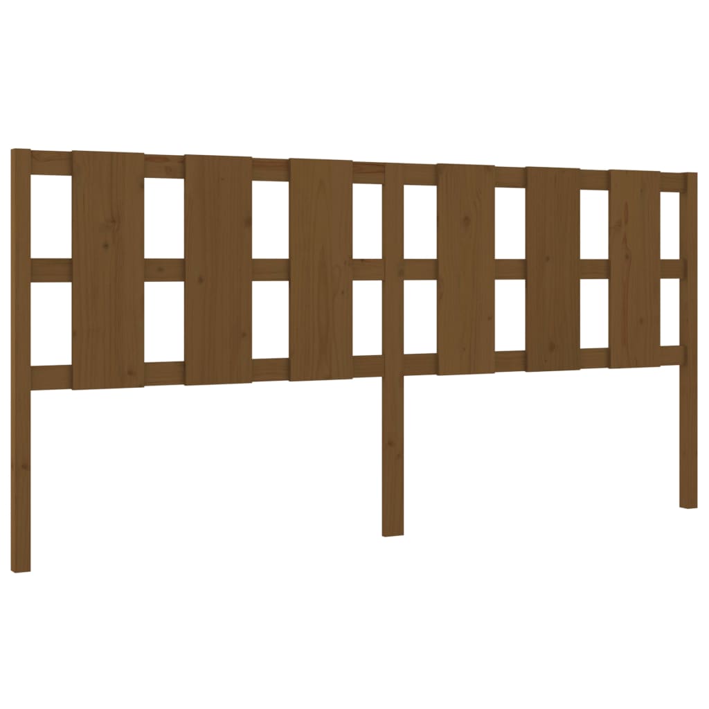 Vidaxl Bed Headboard, Honey Brown, 205.5X4X100 Cm, Pine Wood