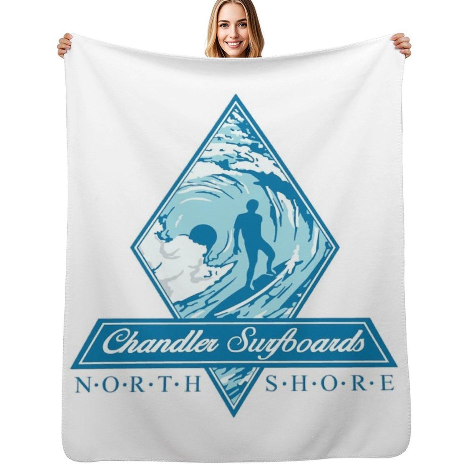 Плед Chandler Surfboards North Shore, не скатывающийся, мягкий, теплый, для кровати Size: 75*100cm, Weight: 230 GSM