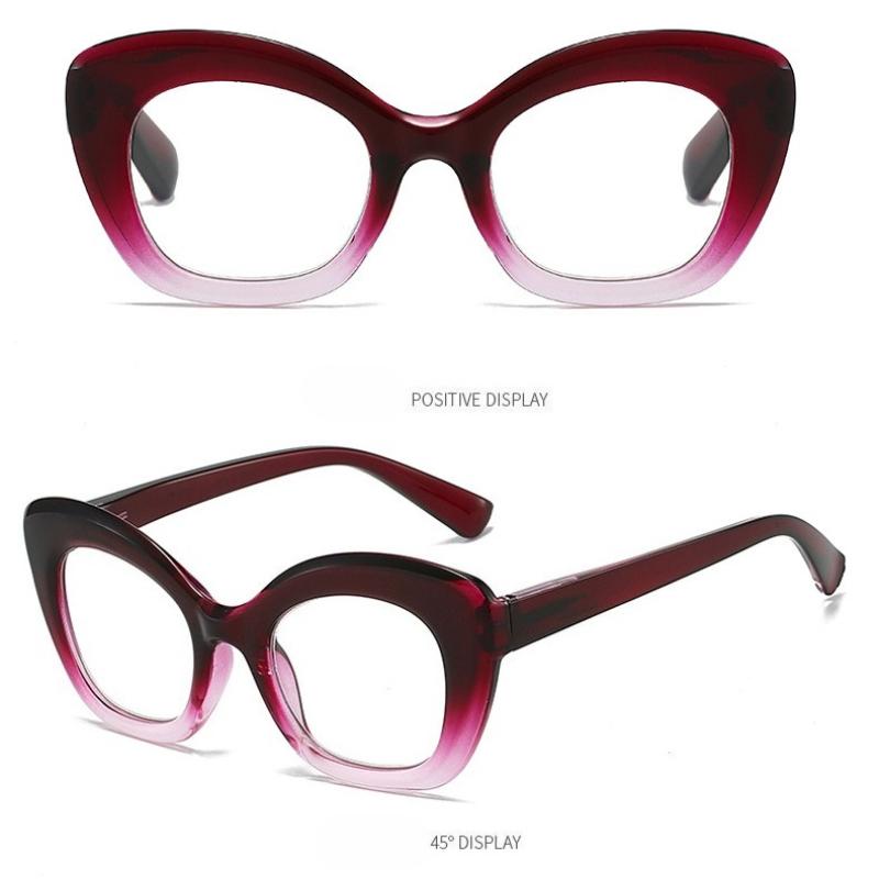 Leopard Large Frame Reading GLasses for Women Ins Fashion Far Sight GLasses Eyewear Prescription Eyeglasses Diopters 0 To +4.0