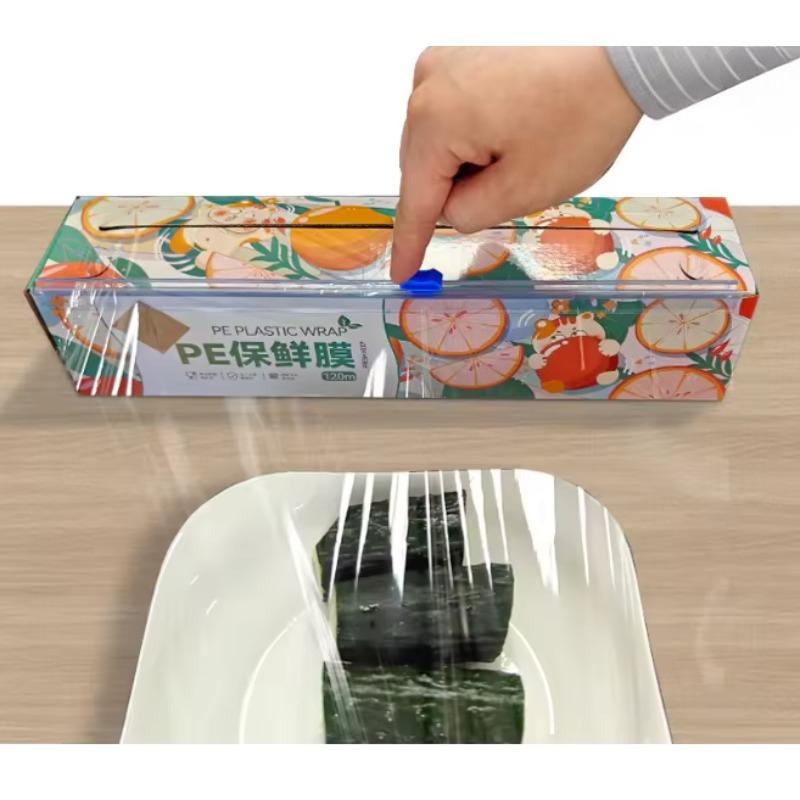 1 Stück Küchenfolien-Organizer mit Schneider - 3-in-1-Aufbewahrung für Plastikfolie, Alufolie, Wachspapier