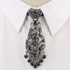 Unisex Decorative Suit Rhinestone Necktie Women Men Ties Formal Business Gentleman Wine Party Wedding Ceremony Ties Collar Accessories