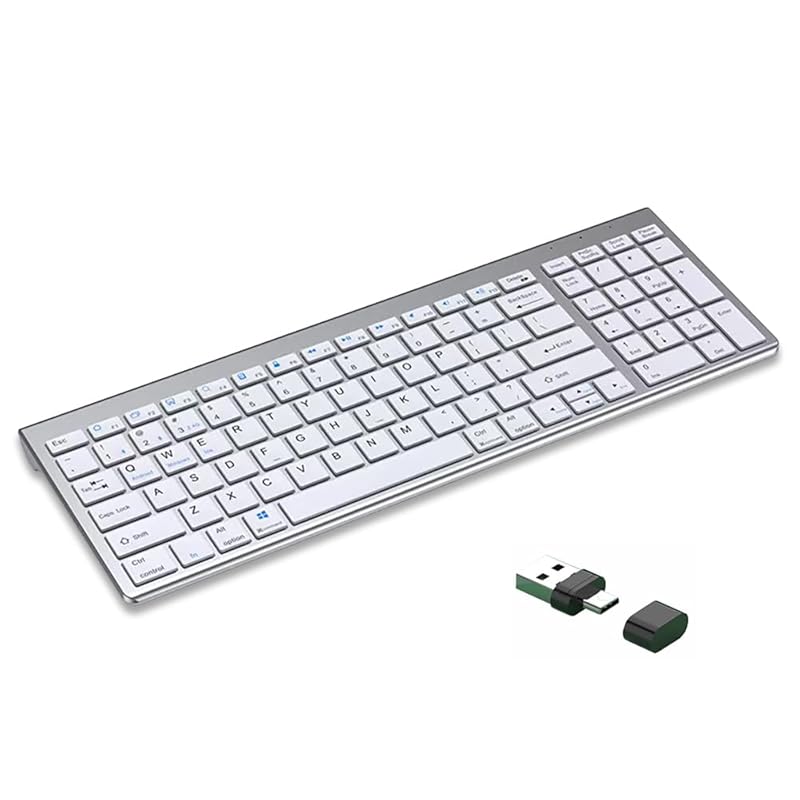 

[Multi-pairing/4 devices] Keyboard compatible with Bluetooth/USB/Type-C connection wireless With numeric keypad us array bluetooth keyboard wireless