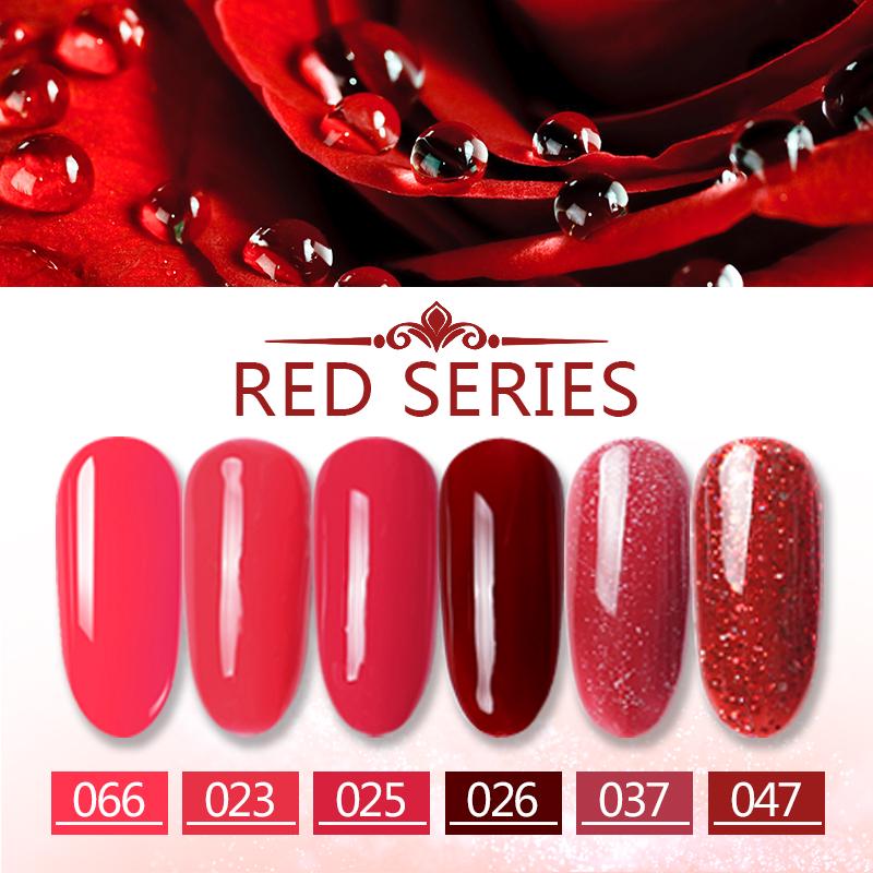 6Pcs/Lot Gel Polish Kit Different Colors Set Nail Polish Set for Manicure DIY Nail Art Nail Salon