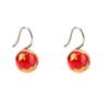 Colorful Handmade Glass Beads & Stainless Steel Women's Stud Earrings