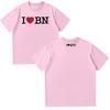Quevedo CAMISETA "I LOVE BN" T Shirt Women Y2K T-shirt Summer Cotton Short Sleeve Tops Fashion Breathable Simple Clothing Casual