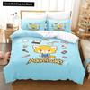 3D Druck Cartoons Aggretsuko Bettwäsche Set Bettbezug Bettset Steppdecke Bezug Kissenbezug Bettdecke King Queen Größe Jungen Erwachsene Bettwäsche