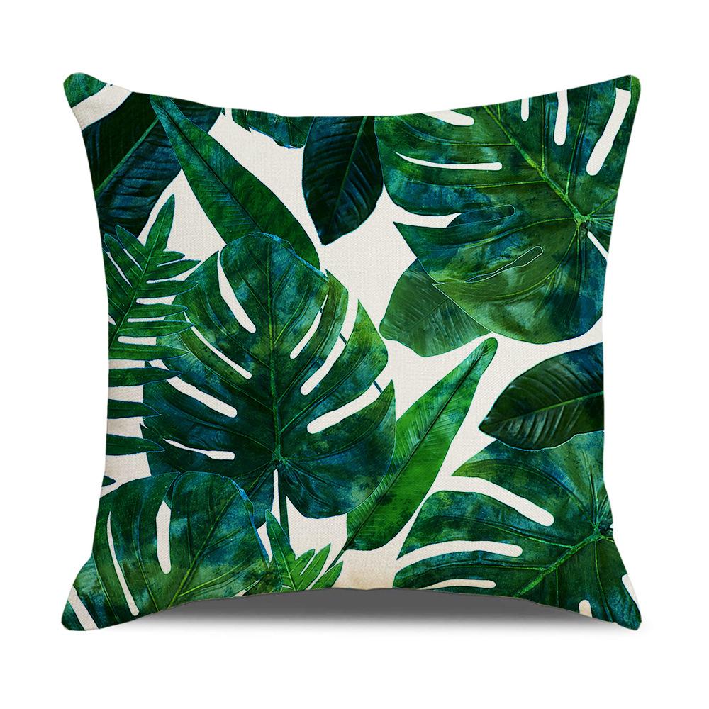 Ins Nordic Tropical Plant Pillow Cover New Home Furnishings Office Lumbar Cushion Pillow Cover
