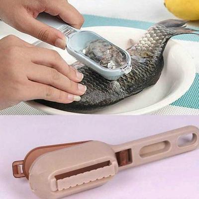 New Fish Shed Remover Scaler Scraper Cleaner Kitchen Tool Peeler Fish Skin Scraping Fish Scale J19