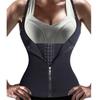 Zipper Women's Postpartum Panties Sleeveless Waist Cinching Corset Body Shapers Vest  Streetwear