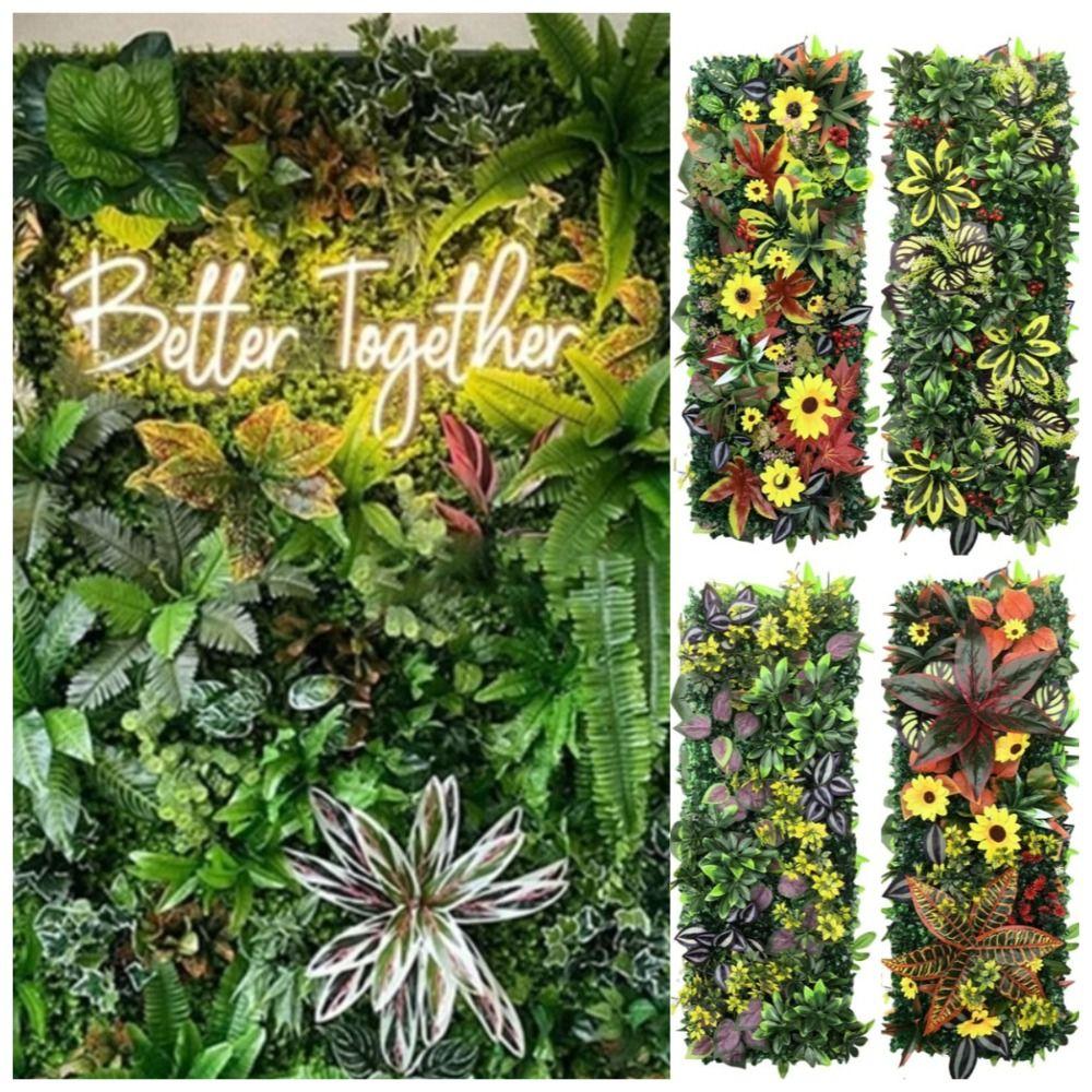 Blume Künstliche Pflanze Wandpaneel DIY Künstliches Farnkraut Haus Garten Zaun