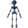 3D Printed Skeleton Refrigerator Magnet Halloween Poseable Skeleton Figurine with Movable Joints