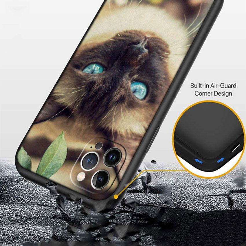 PP22 Cute Siamese Cat Soft Shell Phone Case for Xiaomi Xiaomi Poco M4 M5 M6 M7 X3 X6 X7 F8 Ultra Pro GT NFC
