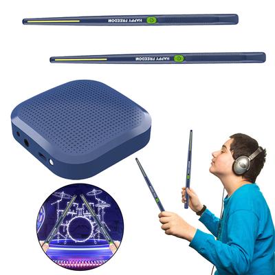 Virtual Air Drum Set Portable Electronic Virtual Air Drum Drumsticks Pedals Professional for Beginners Children Adults