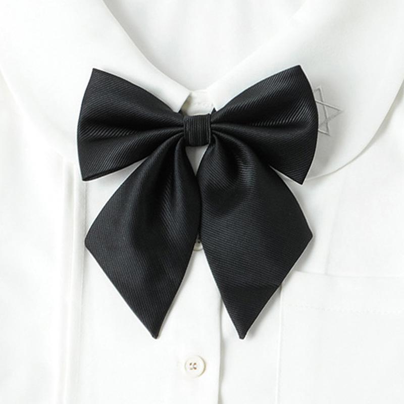 JK Solid Color Feather Bow Tie - Girls' Sailor Uniform Accessory