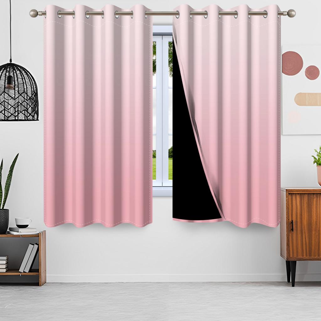 Moderne Kleurverloop Gordijnen Meerdere Opties Minimalistisch Slaapkamer Woonkamer Decoratieve Raambekleding Gordijn Lichtblokkerend Voor Ruimte Polyester