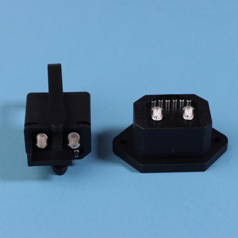 2+6 50A Lithium Battery Connector High Current Electric Vehicle Discharging Power Plug Socket E-Bike Male Female 8Pin Connectors