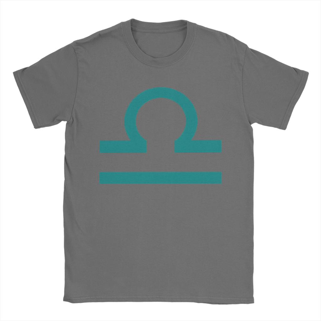 Humor libra teal sign latula terezi pyrope T-Shirt for Men Round Collar 100% Cotton T Shirts Short Sleeve Tees Clothing