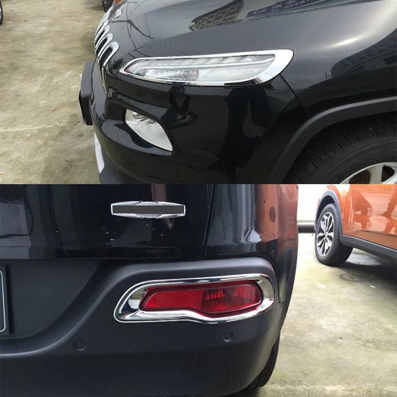 Fits Jeep Cherokee: Rearview Mirror, Door Bowl, Handle Lampshade, Rear Guard Plate, Fuel Tank Cap, Center Pillar, & More Exterior Accessories