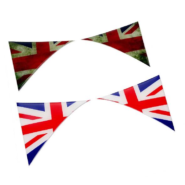 2Pcs Car Exterior Rear Back Trunk Tailfins Spoiler Wing 3D Sticker Decal for BMW Mini Cooper F56 Car Styling Accessories