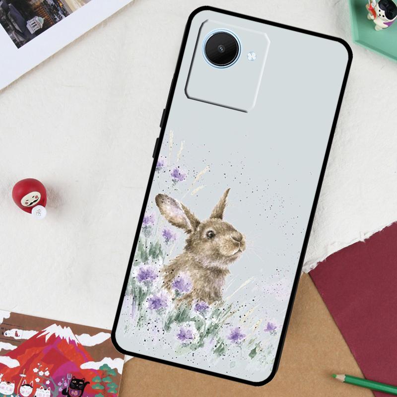 Rabbit For Realme 13 Pro Plus 14 12 10 11 GT 6 5 6T GT7 Pro C51 C21Y C25S C75 C67 C61 C53 C55 Case