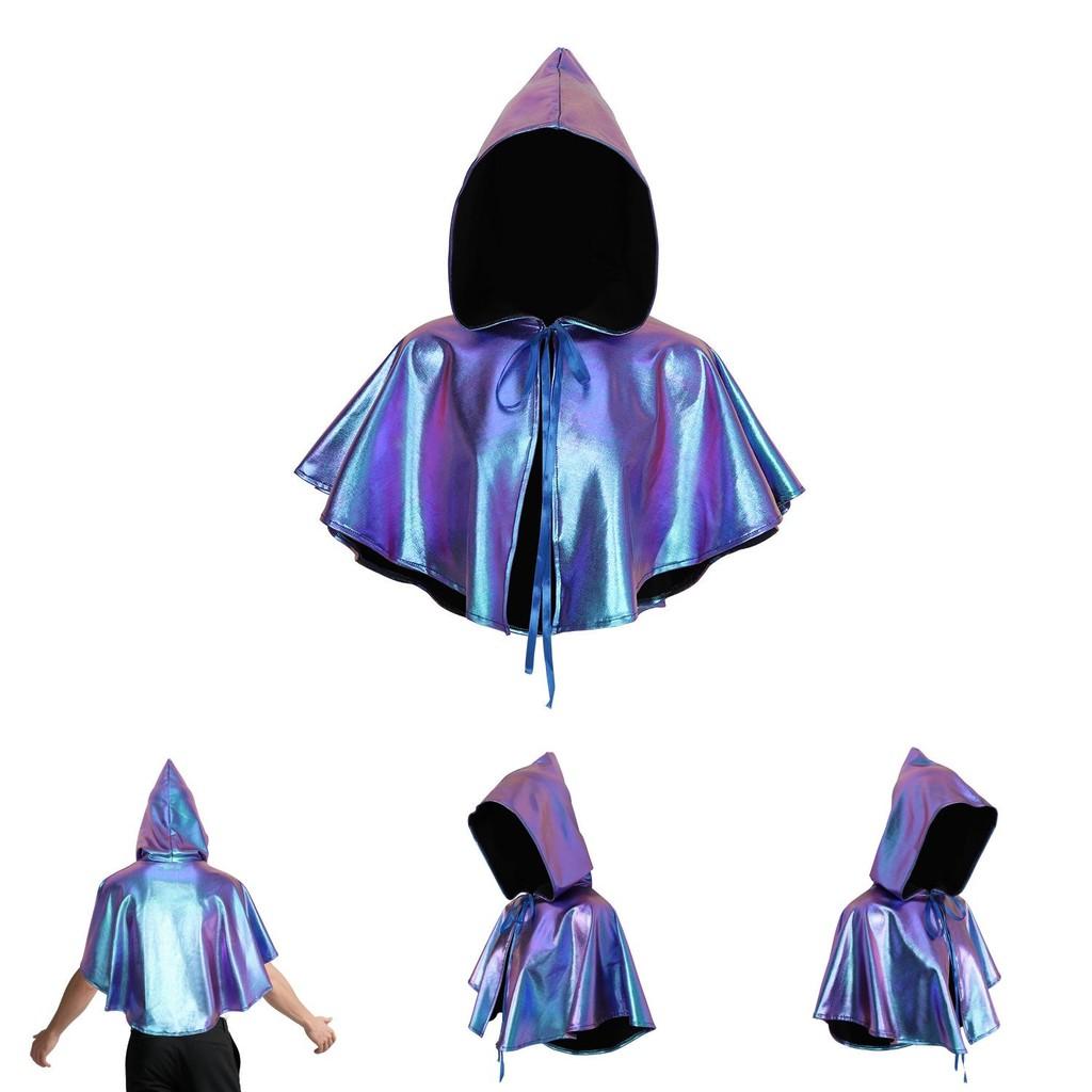 Gothic Vampire Cloak With Polyester Material For Cosplay And Fantasy Role Play