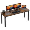 Mesa, Mesa de Computador, Design Rústico, Muito Espaço, Aglomerado, Marrom