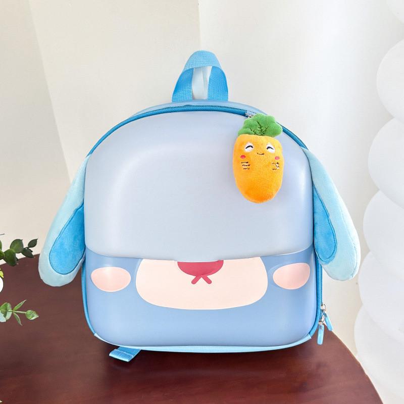 Cartoon Adorable Bunny Kids Backpack Lightweight Oxford Cloth For Boys And Girls