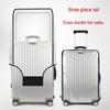 Ultra-Thick Transparent PVC Suitcase Protector for Checked Luggage, Anti-Drop Dust Cover for Travel