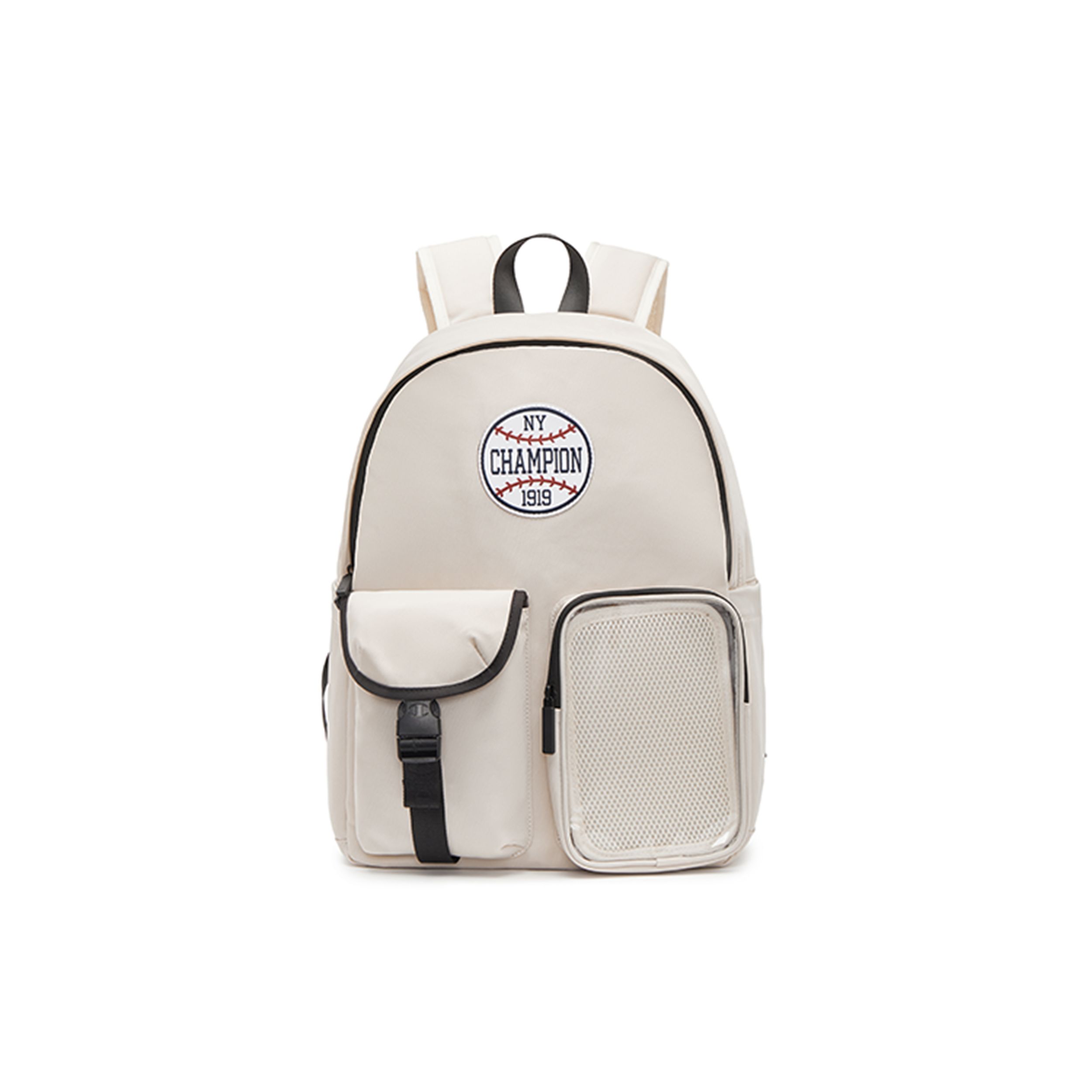 

Champion Multi-Pocket Baseball Element DIY Zipper Retro Campus Casual Simple Versatile Commuting Daily Twill Nylon Backpack Unisex Backpack U5AACPU05 Solar Rock Gray