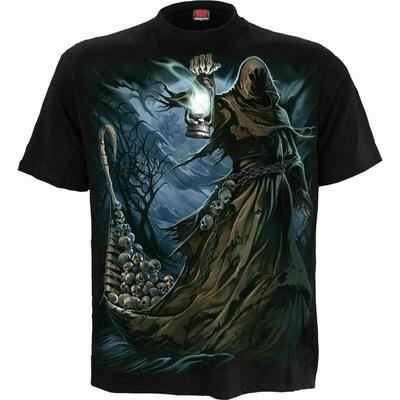 Spiral Direct T-Shirt Φεριμάν Κρανίο Biker Θέρισμα Γοτθικό Αντι-Κορυφή Unisex T-Shirt
