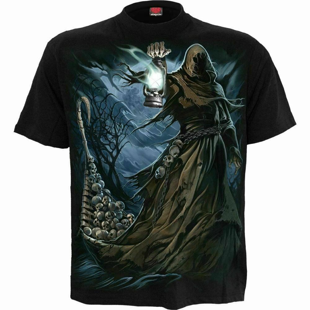 Spiral Direct Ferryman TShirt Biker Skull Reaper Gothic Anti Top Unisex T-Shirt S