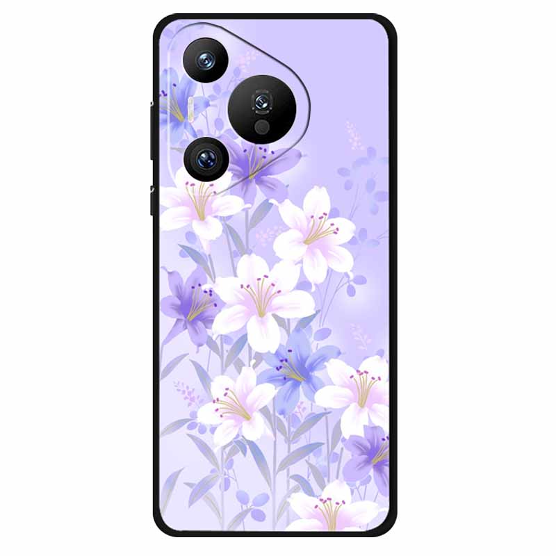 For Huawei Pura 70 Ultra Pro Case Silicone Animal Painted TPU Soft Phone Back Cover For Pura70 Pro+ Lion Shockproof Case Pura70