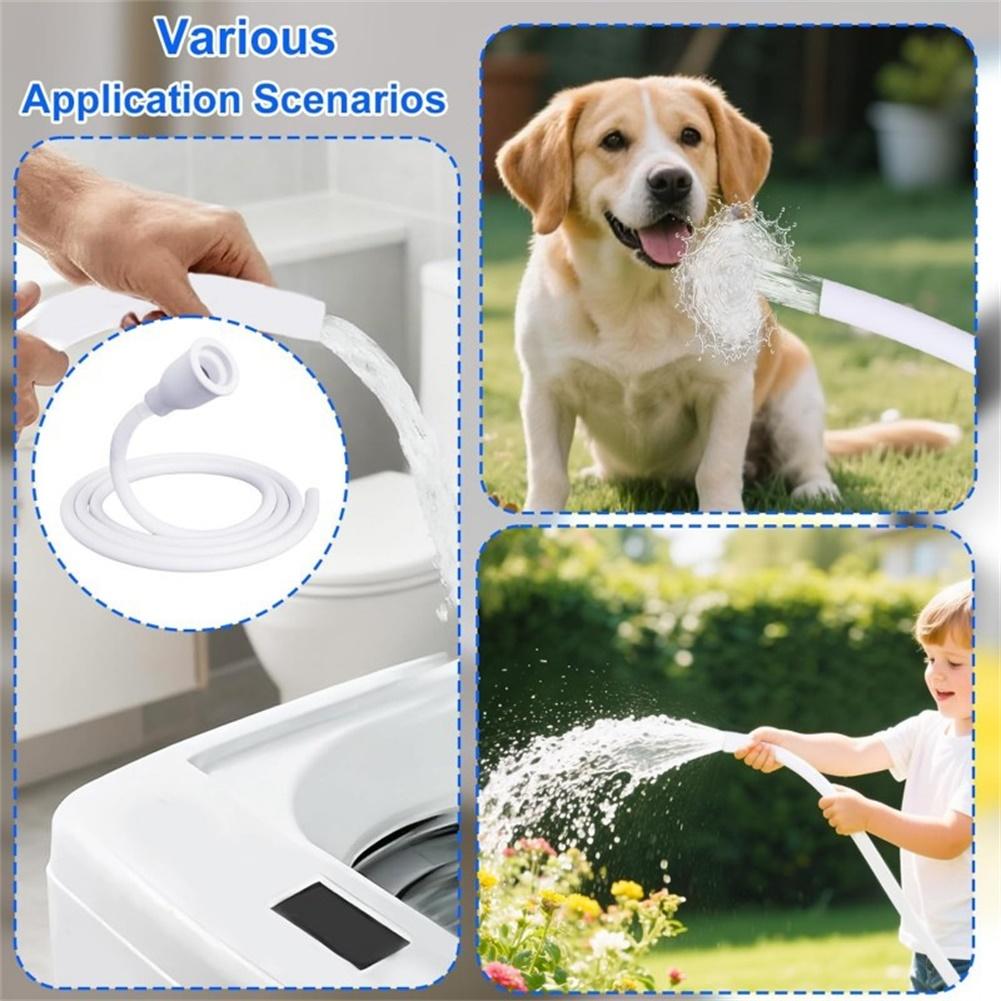1pc 2M Sink Hose Attachment For Faucet Tap Hose With Shower Spray Head For Kitchen Garden Cleaning Tool Accessories