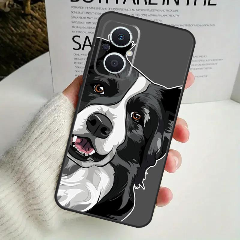 Border Collie Dog Case For OPPO Reno 13F 14F 12F 10 11 12 13 14 Pro 8T 7 8 Lite OPPO Find X6 X5 X8 X9 Pro Cover