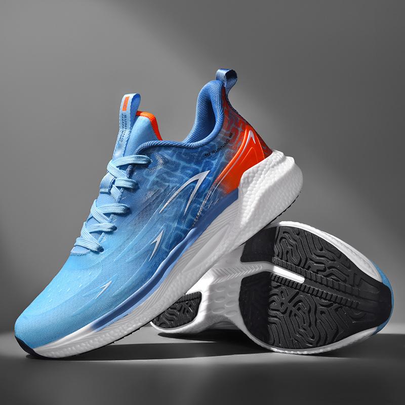 

Чоловічі кросівки для бігу сітчасті дихаючі для вулиці спортивні плоскі повсякденні зручні тенісні кросівки на шнурівці модні кросівки для чоловіка 36