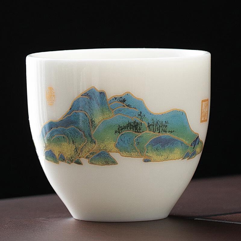 

Dehua Ceramic Sheep Fat Jade Porcelain Teacup