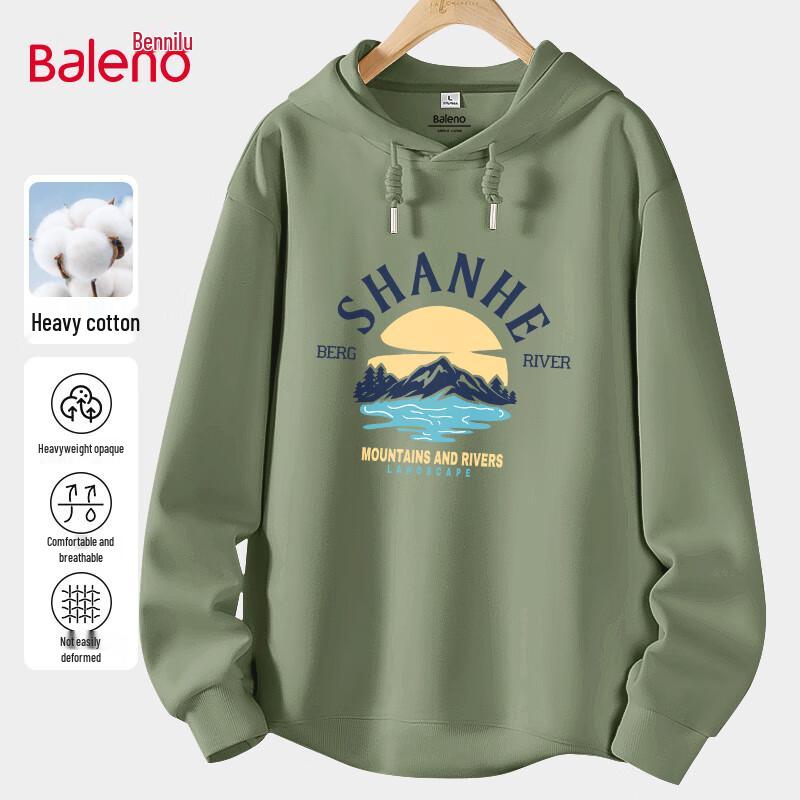

Baleno Men s Loose Fit Hooded Knit Sweatshirt 3XL