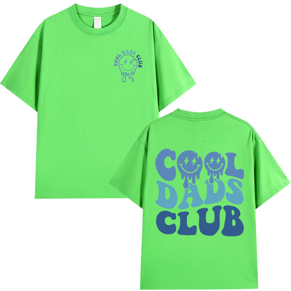 Cool Dad Club T-shirt Men Clothing Dads Birthday Short Sleeve T-shirts Grandfather Husband Fathers Cotton T-shirt Top Streetwear