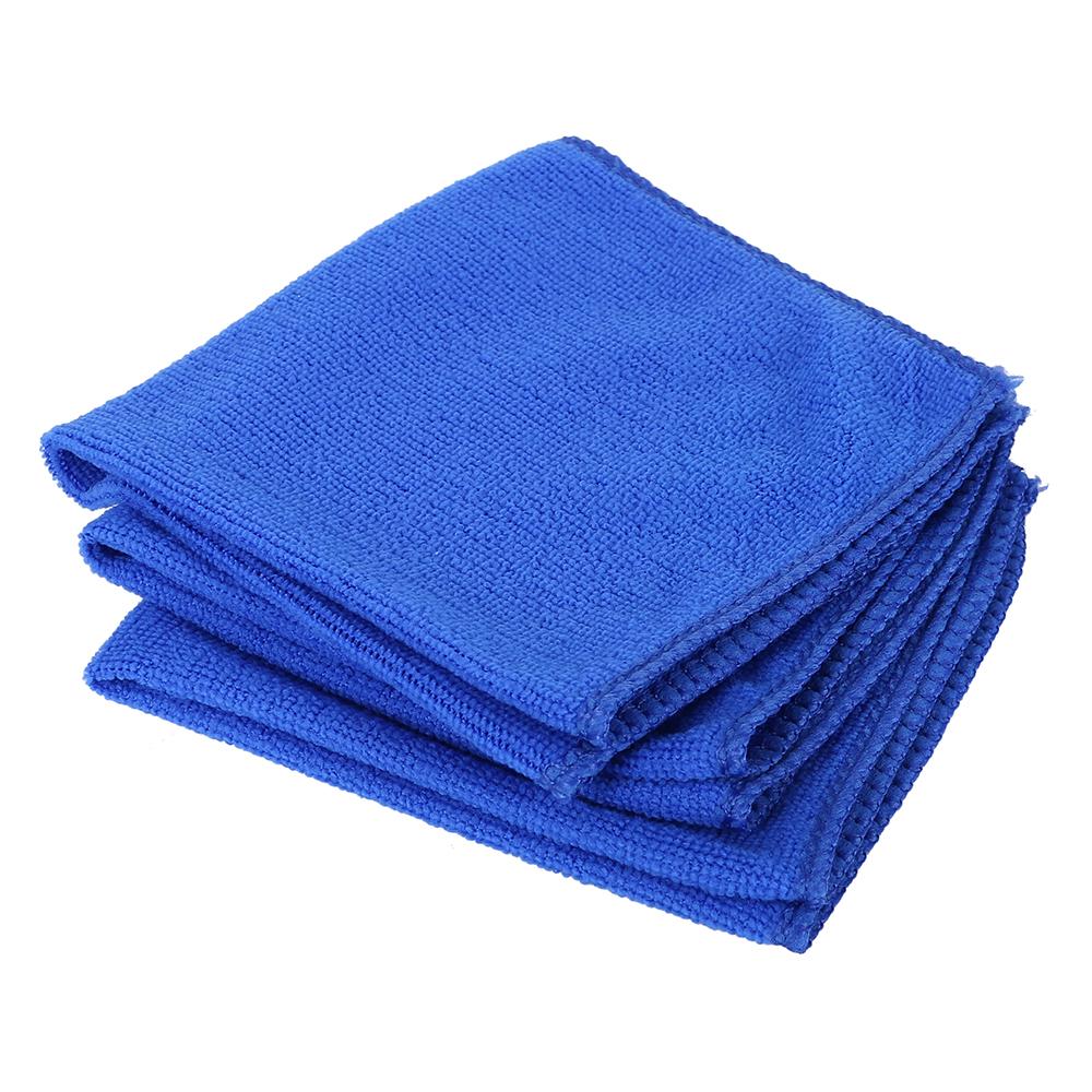 

5 Pcs Blue Washing Cloth Towel Duster Microfiber Car Cleaning Towel Soft Cloth Home Cleaning Micro Fiber Towel Car Washing Glass 5pcs
