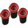3 Pack 25.2v/21.6v Filter For Bosch Flexxo Series 4 Cordless Vacuum Cleaner Bbh32101 Etc,replace Less