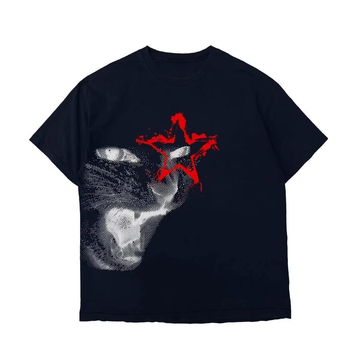 

2026 New Rock Cat Fun Pattern RoUnisextic Punk AntiSocial American TShirt for Unisexs Clothing Womens Clothing Summer T Shirt 4XL