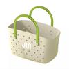 Large Capacity Beach Bag Plastic Bath Basket Portable Bathroom Storage Basket